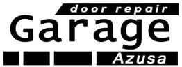 Logo reading "Garage door repair Azusa" with bold, modern font design.