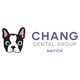 Cartoon Boston Terrier logo with "Chang Dental Group, Natick" text.