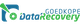 Logo van "Goedkope Data Recovery" met groene en blauwe tekst en een iconisch dataopslagsymbool.