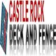 Text reads "CASTLE ROCK DECK AND FENCE" with a stylized logo on the left side.