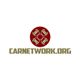 Red wheel symbol above text: "CARNETWORK.ORG".