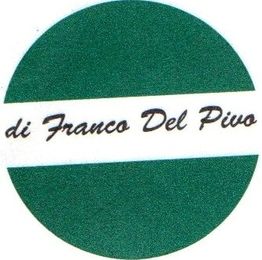 Logo verde con scritta "di Franco Del Pivo" su banda bianca centrale.