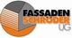 Logo mit Hausgrafik, Text: Fassaden Schröder UG in Schwarz und Orange.