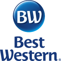 Blue and white Best Western logo with "BW" initials in a circle.