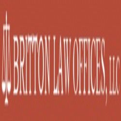 Red logo with scales of justice and text: "Britton Law Offices, LLC".