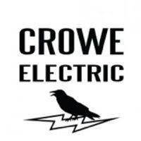 Crowe Electric logo with a crow silhouette on a lightning bolt.