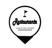 Logotipo del "Restaurante Club de Golf Nancies" con bandera de golf en el centro.