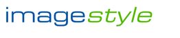 Schriftzug "imagestyle", "image" in Blau, "style" in Grün auf weißem Hintergrund.