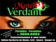 Imagem publicitária do Motel Verdant com olhos em destaque e informações de contato.