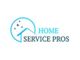 Logo: "Home Service Pros" with a roof silhouette and stars inside a blue circle.