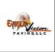 Eagle Vision Paving, LLC logo with an eagle head painted in the American flag colors.