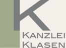 Logo der Kanzlei Klasen mit einem großen „K“ links und dem Text „Kanzlei Klasen“ rechts.