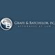 Grafe & Batchelor, P.C. logo with "Attorneys at Law" text on a blue background.