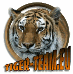 Tigerkopf-Logo mit der Aufschrift "TIGER-TEAM.EU" in orangen Buchstaben darunter.