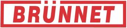 Rotes Logo mit dem Text "BRÜNNET" in Großbuchstaben auf weißem Hintergrund.