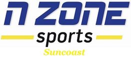 Logo with "N Zone Sports Suncoast" in blue, black, and yellow text.