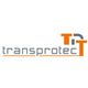 Logo mit Schriftzug „Transprotec“ und stilisierten Buchstaben „T“ in Orange und Grau.