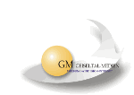 Logo mit gelber Kugel, grauer Welle und Schrift "GM GENERAL SYSTEMS" auf weißem Hintergrund.