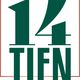 Logo van "14TIEN Foodbar" met grote groene cijfers en letters.