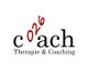 Logo met tekst: "c026ach Therapie & Coaching".