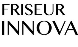 Text: "Friseur Innova" in schwarzer Schrift auf weißem Hintergrund.