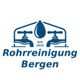 Logo mit zwei Wasserhähnen, einem Wassertropfen, "Seit 2020" und "Rohrreinigung Bergen".