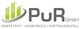 Logo von PuR GmbH mit drei grünen Balken. Text: Kompetent, Unabhängig, Vertrauensvoll.