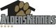 Logo of "Aldens Kennels" with a large paw print above the text and paw prints below.