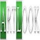 Text "ARTLOOK" in white with green accents on a blurred background.