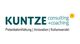 Kuntze Logo: consulting+coaching, Potentialentfaltung, Innovation, Kulturwandel.