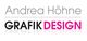 Text "Andrea Höhne Grafikdesign"; "Grafik" in Schwarz, "Design" in Pink.
