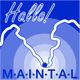 Blaues Logo mit "Hallo! MAINTAL" und einer stilisierten Karte.