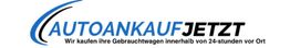 Logo mit Text: "AUTOANKAUF JETZT - Wir kaufen Ihre Gebrauchtwagen innerhalb von 24 Stunden vor Ort".