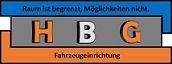 Logo mit Text: "Raum ist begrenzt, Möglichkeiten nicht. HBG Fahrzeugeinrichtung".