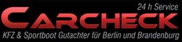 Logo von Carcheck, 24h Service, KFZ & Sportboot Gutachter für Berlin und Brandenburg.