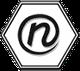 Logo in Sechseckform, darin ein stilisiertes "n" auf weißem Hintergrund.