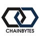 Linked hexagons form the ChainBytes logo above the text.