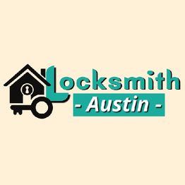 Logo of Locksmith Austin with house and key design elements.