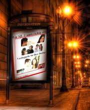 Werbeaktion Plakat - Stadt \"Frauen richtig ansprechen\"