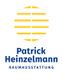 Logo von Patrick Heinzelmann Raumausstattung mit gelbem Kreis und blauen Schriftzügen.