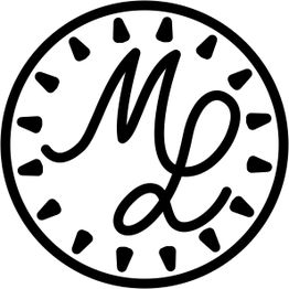 Kreis mit "ML" in der Mitte und dreieckigen Markierungen am Rand.