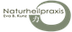 Logo der Naturheilpraxis mit grünem Kreis und dem Text 'Naturheilpraxis Eva B. Künz'.