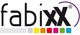 Logo mit Schriftzug "fabixx", darunter bunte Quadrate in Grau, Gelb, Rot, Grün, Violett und Blau.