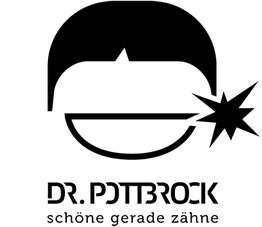 Logo mit stilisiertem Mund, Text: Dr. Dittberner, schöne gerade Zähne.