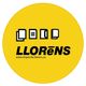 Logo amarillo de Llorens con iconos de documentos y texto "www.impresllorens.es".