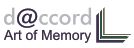 Logo mit Text "d@ccord Art of Memory" und stilisiertem Buchsymbol rechts.