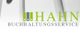Grünes Logo mit Text "HAHN BUCHHALTUNGSSERVICE" und stilisierten Aktenordnern.