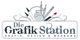 Logo mit Stiften und Maus, Text: "Die Grafik Station - Grafik, Design & Werbung".