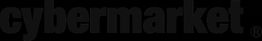 Logo in nero con la scritta "cybermarket" su sfondo bianco.