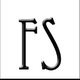 Buchstaben FS über Text "FOTOSYNTHESE" auf weißem Hintergrund mit rotem unteren Rand.